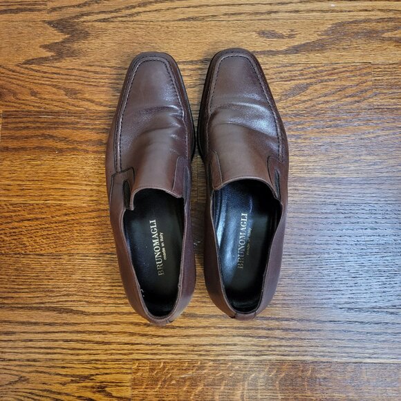Bruno Magli Raging Slip On Loafers, Brown Leather, Made in Italy, M02049, 8.5 M - Picture 5 of 16